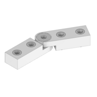 MODULAR SOLUTIONS ALUMINUM HINGE MITER CONNECTOR - SCISSOR MITER CONNECTOR NO DRILLING